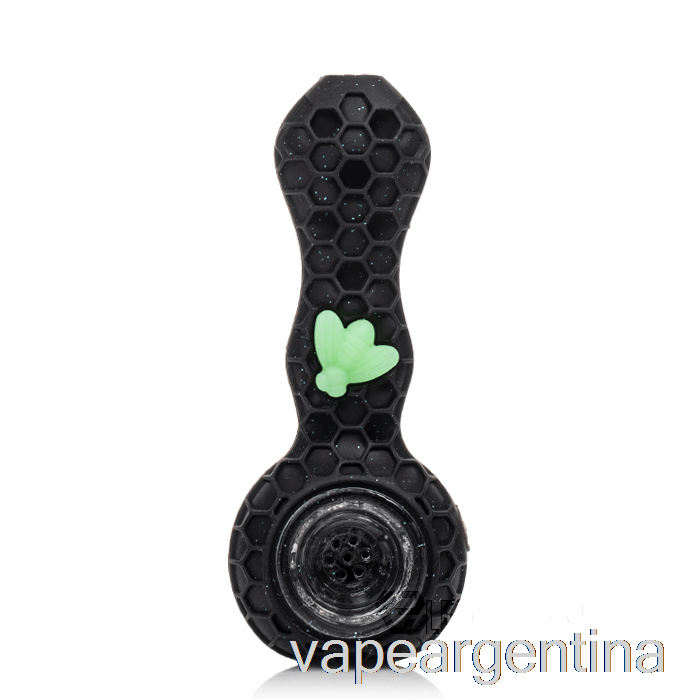 Cuchara De Silicona Stratus Bee Pantera Brillante (negro Brillo / Abeja Verde Uv) Vape Descartable